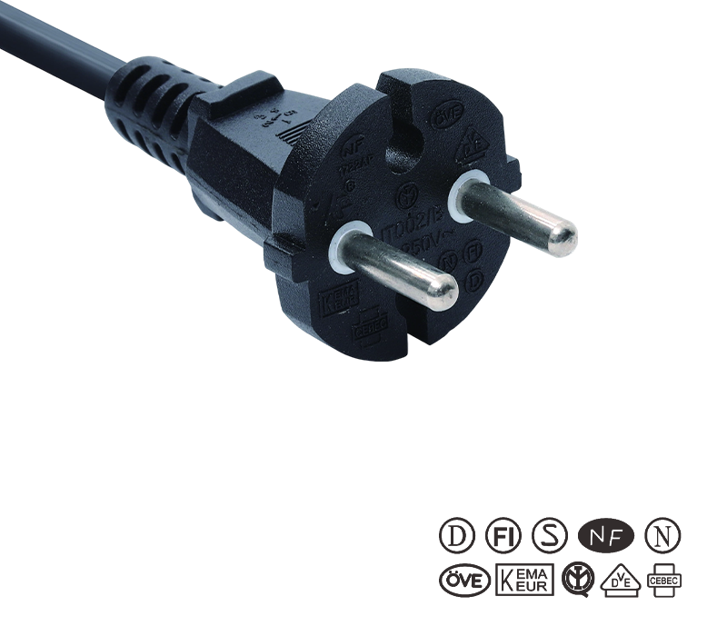 JT002/B/FY002 16A 250V europski standardni dvopolni alatni utikač