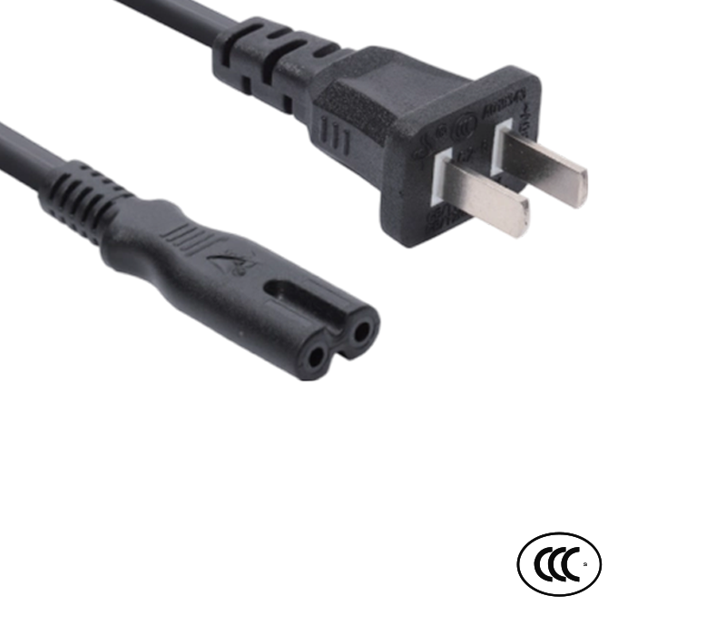 C2-6/10+ST2 10A 250V dvopolni kineski standardni utikač s IEC konektorom C7