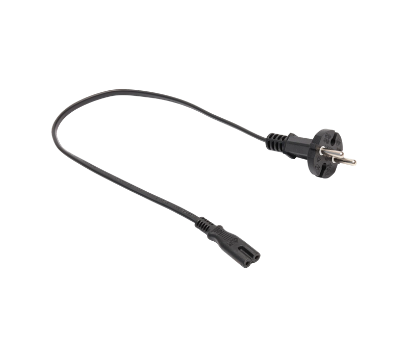 JT002/B/FY002+ST2/FY-ST2 16A 250V dvopolni europski standardni alatni utikač s IEC C7 konektorom