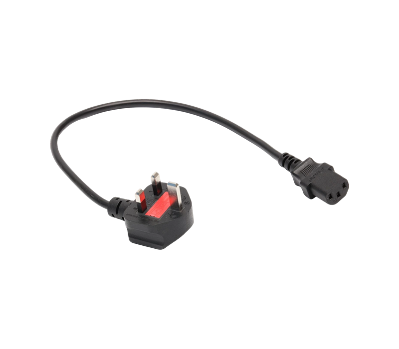 JT006A+JT-ST3 13A 250V britanski tropolni utikač s osiguračem postavljenim na IEC konektor C13