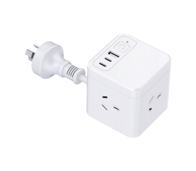 AU10 žični kockasti produžni kabel s 3 utičnice u australskom stilu